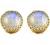 JewelryGift Choose Your Natural Gemstone Round Shape Stud Earrings 18K Gold Plated Fashion Jewelery Earrings for Womens And Girls