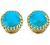 JewelryGift Choose Your Natural Gemstone Round Shape Stud Earrings 18K Gold Plated Fashion Jewelery Earrings for Womens And Girls