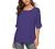 Women's Casual Chiffon Scoop Neck Short Sleeve Pleated Blouse Tops