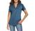CEASIKERY Women's Short Sleeve V Neck Tops Casual Tunic Blouse Loose Shirt