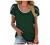 Womens Tops V Neck Summer Petal Sleeve Dandelion Printed Casual Tshirts Floral Fashion Loose Graphic Tee Tops Blouses