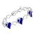 Leafael Infinity Love Heart Link Bracelets, Birthstone or Healing Stone Crystal Bracelet for Women, Silver Tone Jewelry Gifts for Her, 7-inch Chain and 2-inch Extender