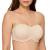 DELIMIRA Women's Jacquard Bandeau Underwire Minimizer Strapless Bra for Large Bust