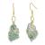 SISMIURRA Stone Earrings For Women 14K Gold Healing Crystal Irregular Earrings Handmade Natural Raw Green White Amethyst Pink Rose Quartz Stone Earrings Jewelry Party Birthday Gifts For Teen Girls
