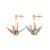 Stud Earrings Origami Paper Crane Ougi Syuriken | Made in Japan, Hypoallergenic dangle earrings, Surgical Stainless Steel / for Women Girl