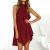 Summer Spring Dresses for Women 2022 Strappy Cold Shoulder Boho Tshirt Dress Trendy Hollow Loose Short Sleeve Dresses