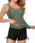 Yonique Womens Tankini Swimsuits Athletic Two Piece Tummy Control Bathing Suits with Shorts Modest Tank Tops