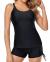 Yonique Womens Tankini Swimsuits Athletic Two Piece Tummy Control Bathing Suits with Shorts Modest Tank Tops