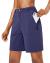 Pudolla Women's Hiking Cargo Shorts Quick Dry Summer Travel Shorts for Women with Zipper Pockets for Outdoor Walking Kayaking