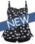 Septangle Women Plus Size Bathing Suits Paisley Print Two Piece Swimsuit Tankini Swimwear