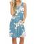 AUSELILY Women's Sleeveless Pleated Tank Empire Waist Casual Dress with Pockets Knee Length