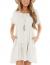 Minclouse Women's Short Sleeve Flowy Swing T Shirt Dress Baby Doll Cute Casual Pockets Dresses