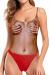 RAISEVERN Women's One Piece Funny Swimsuits Adjustable 3D Print Bathing Suit Graphic Swimwear