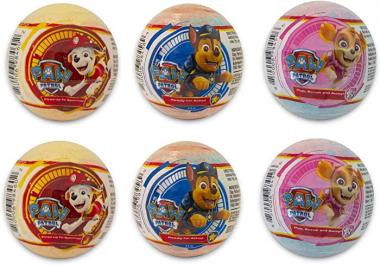 Bela, PAW Patrol Scented Bath Bombs, Bubble Bath Fizzies Gift Set for Kids - Pack of 6, Assorted Scents