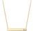 PAVOI 14K Gold Plated Crystal Birthstone Bar Necklace | Dainty Necklace | Gold Necklaces for Women |