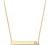 PAVOI 14K Gold Plated Crystal Birthstone Bar Necklace | Dainty Necklace | Gold Necklaces for Women |