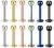 PEAKLINK 16G Surgical Steel 6mm 8mm 10mm Spike Ball Straight Barbell Labret Lip Stud Cartilage Tragus Earrings Monroe Piercing