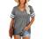 Angerella Summer Tops for Women Casual V Neck T Shirts Short Sleeve Tunic Tops Loose Fit