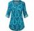 Miusey Womens Mandarin Collar Plaid Roll Sleeve V Neck Flowy Loose Tunic Blouse