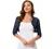 Allegra K Women's Elegant Ruffle Collar Crop Cardigan Sheer Floral Lace Shrug Top