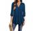 Youtalia Women's Casual V Neck Blouse Cuffed Sleeve Loose Tunic Shirts Tops