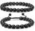 Lava Rock Bracelet - 8mm Stone Tiger Eye Bracelet Lava Rock Bracelet , Stress Relief Yoga Beads Adjustable Bracelet Anxiety Aromatherapy Essential Oil Diffuser Healing Lava Bracelet for Men Women