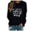 Womens Tops Long Sleeve Crewneck Inspirational Letter Print Tshirt Pullover Cute Graphic Tee Shirt Holiday Sweatshirts