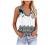Women's Summer Sleeveless Crew Neck Tank Tops Vintage Floral Graphic Tee Tshirts Casual Basic T Shirts Blouse
