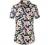 SSLR Womens Hawaiian Shirt Floral Blouses Short Sleeve Button Down Shirts for Women