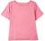 Coral Bay Petite Solid Scalloped Boat Neck Short Sleeve Top
