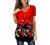 BeadChica Women's Tunic Tops For Leggings Short Sleeve Shirts Botton Up Casual Ruched Blouses Clothes
