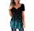Plus Size Womens Tunic Tops To Wear With Leggings Summer Short Sleeve