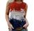 Women's Patriotic Shirt USA Flag Letters Print Sleeveless Tank Top Summer Casual Crewneck 4th of July Graphic Tee Tops