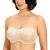 DELIMIRA Women's Jacquard Bandeau Underwire Minimizer Strapless Bra for Large Bust