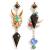 Anime Game Genshin Impact Zhongli Keqing Mona Cosplay Props Earrings Fashion Jewelry Gift For Women Girls