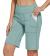 ChinFun Women's 10" High Waist Yoga Shorts Athletic Workout Running Lounge Bermuda Shorts with Pockets