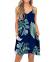BEUFRI Women's Summer Spaghetti Strap Casual Swing Tank Beach Cover Up Dress with Pockets