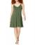 BEUFRI Women's Summer Spaghetti Strap Casual Swing Tank Beach Cover Up Dress with Pockets