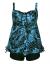 Septangle Women Plus Size Bathing Suits Paisley Print Two Piece Swimsuit Tankini Swimwear