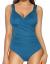 Firpearl Women One Piece Bathing Suits Surplice Shirred Swimwear Tummy Control Swimsuits