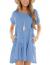Minclouse Women's Short Sleeve Flowy Swing T Shirt Dress Baby Doll Cute Casual Pockets Dresses