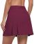 CHICHO Tennis Skort Skirt for Womens Athletic Golf Pleated Skort with 3 Pockets Girls 15" High Waist Skorts for Workout