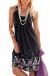 Camisunny Women Casual Loose Tank Dresses Sleeveless Beach Vacation Dress Swing Pleated U Neck Fashion Soft