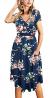 Simier Fariry Womens Modest Teacher Midi Casual Dress with Pockets