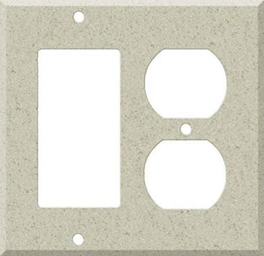 Corian Aurora - GFCI Rocker/Duplex Outlet Wall Plates