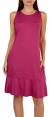 Reel Legends Womens Solid Tiered Sleeveless Pocket Dress