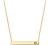 PAVOI 14K Gold Plated Crystal Birthstone Bar Necklace | Dainty Necklace | Gold Necklaces for Women |