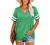 Angerella Summer Tops for Women Casual V Neck T Shirts Short Sleeve Tunic Tops Loose Fit