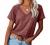Women Tops Short Sleeve Color Block T-Shirts Tees Raglan Casual Loose Fit Tunic Tops