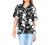 LA LEELA Women's Vacation Camp Blouse Top Hawaiian Shirt